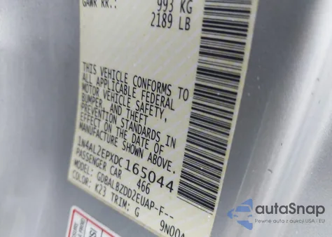 2013 Nissan Altima 2.5 S from USA, damaged, VIN 1N4AL2EPXDC165044